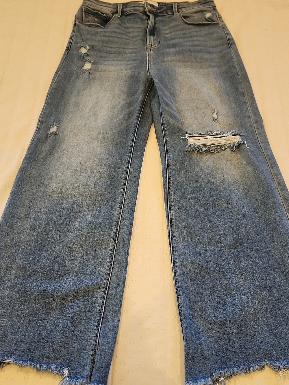 Risen Wide Leg Distressed Women’s Jeans Sz 1X